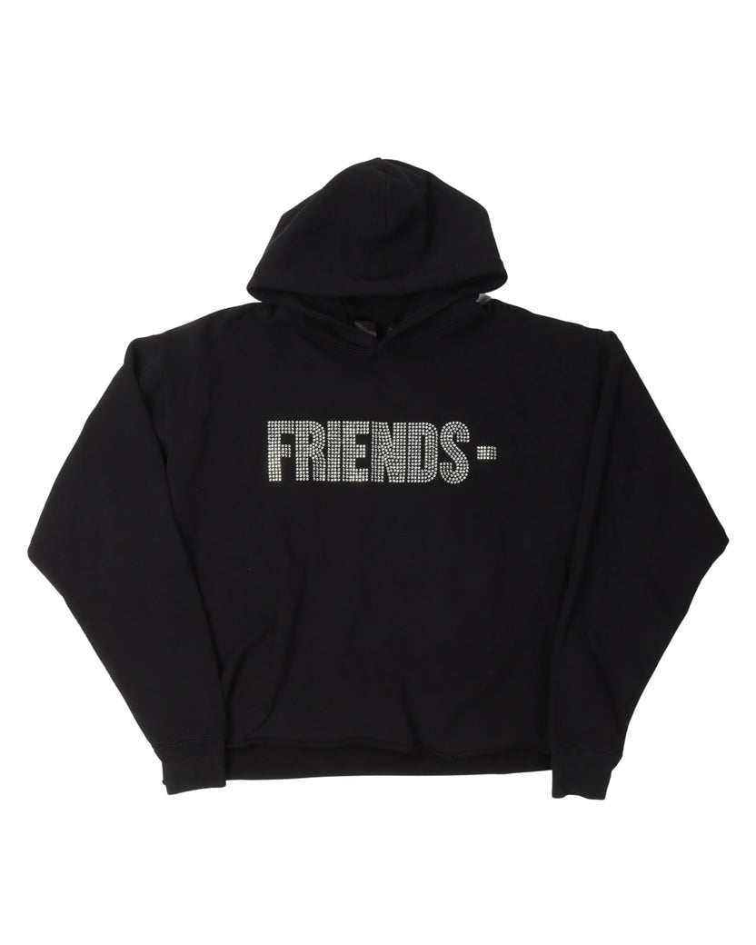 Vlone Friends Swarvoski Hoodie black