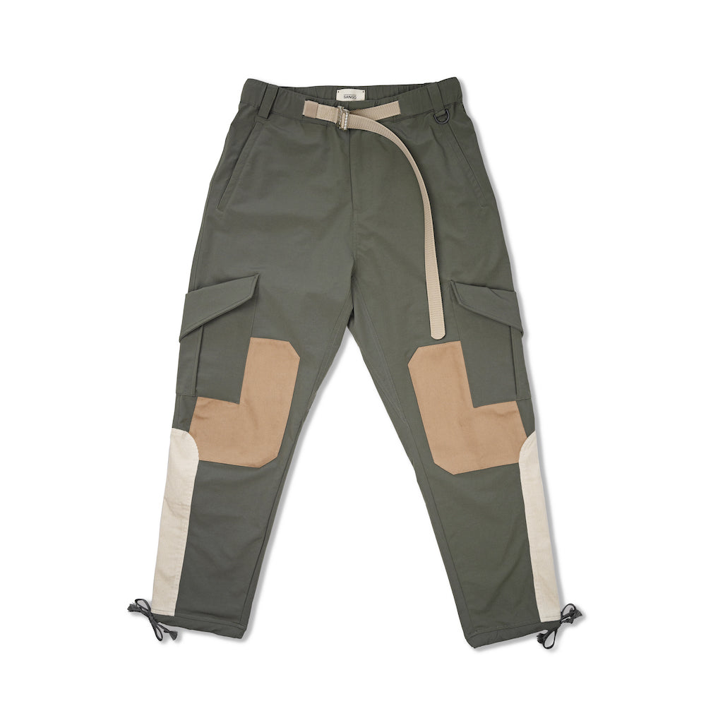 Sango Commuter Nylon Cargo Pants Sage & Ivory