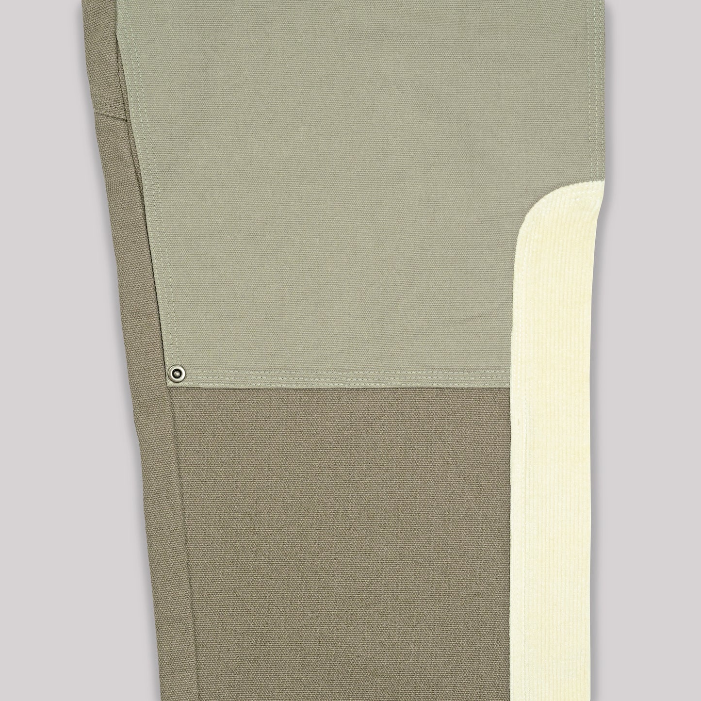 Sango Carpenter Duck Canvas Pants Chocolate Mint Black Belt