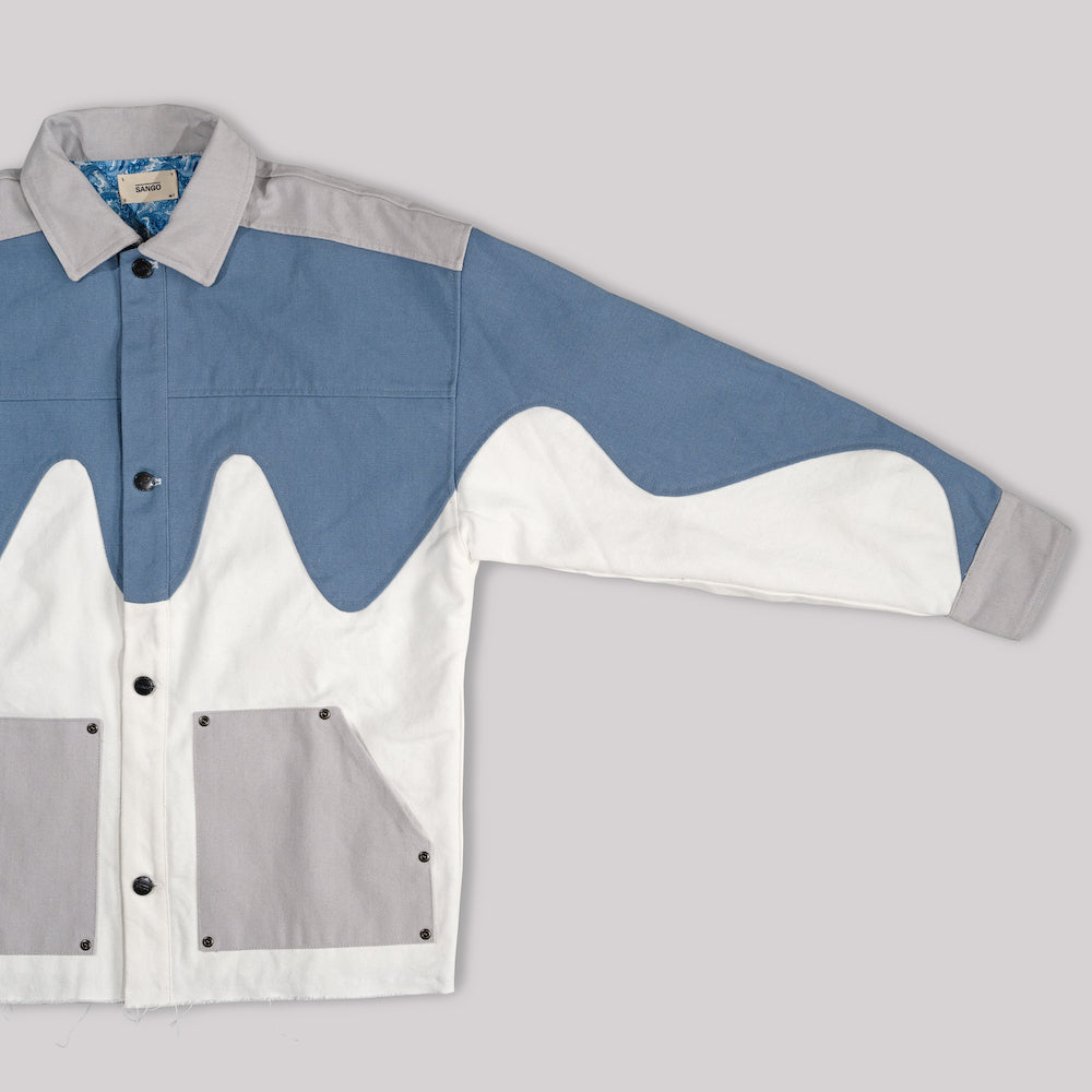 Sango Watta Jacket Pacific Blue, Off White, Cloud Grey