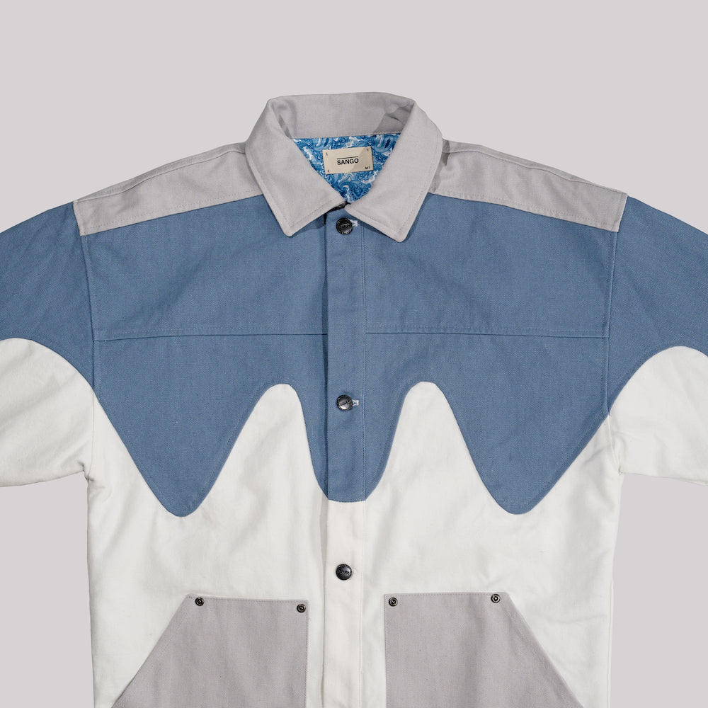 Sango Watta Jacket Pacific Blue, Off White, Cloud Grey