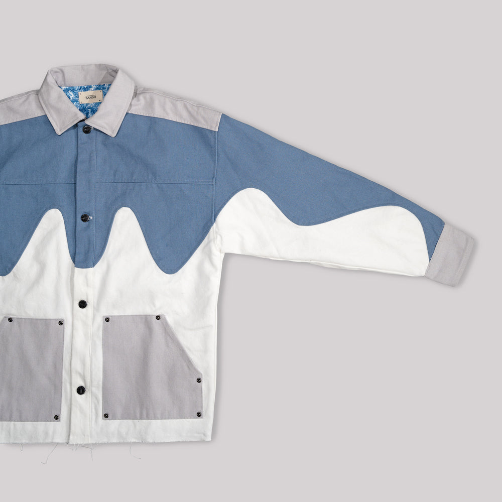 Sango Watta Jacket Pacific Blue, Off White, Cloud Grey