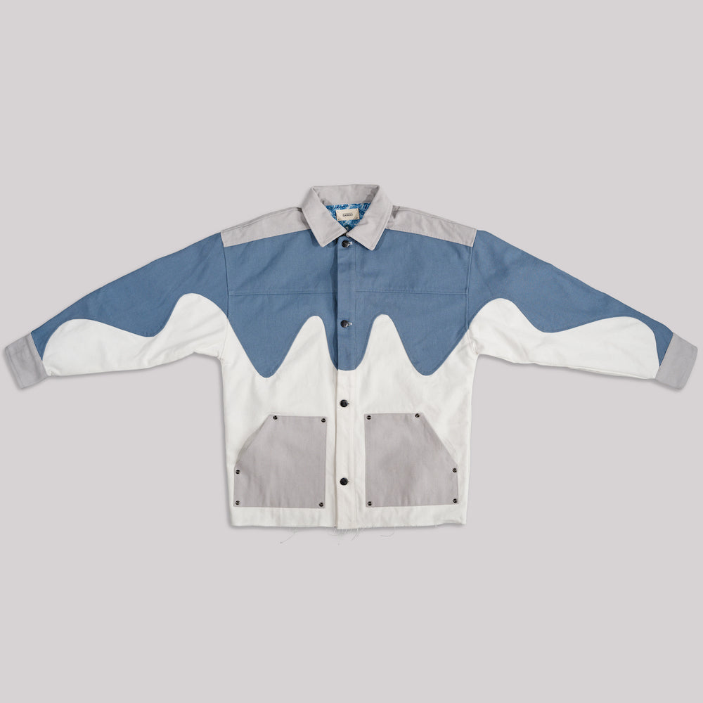 Sango Watta Jacket Pacific Blue, Off White, Cloud Grey