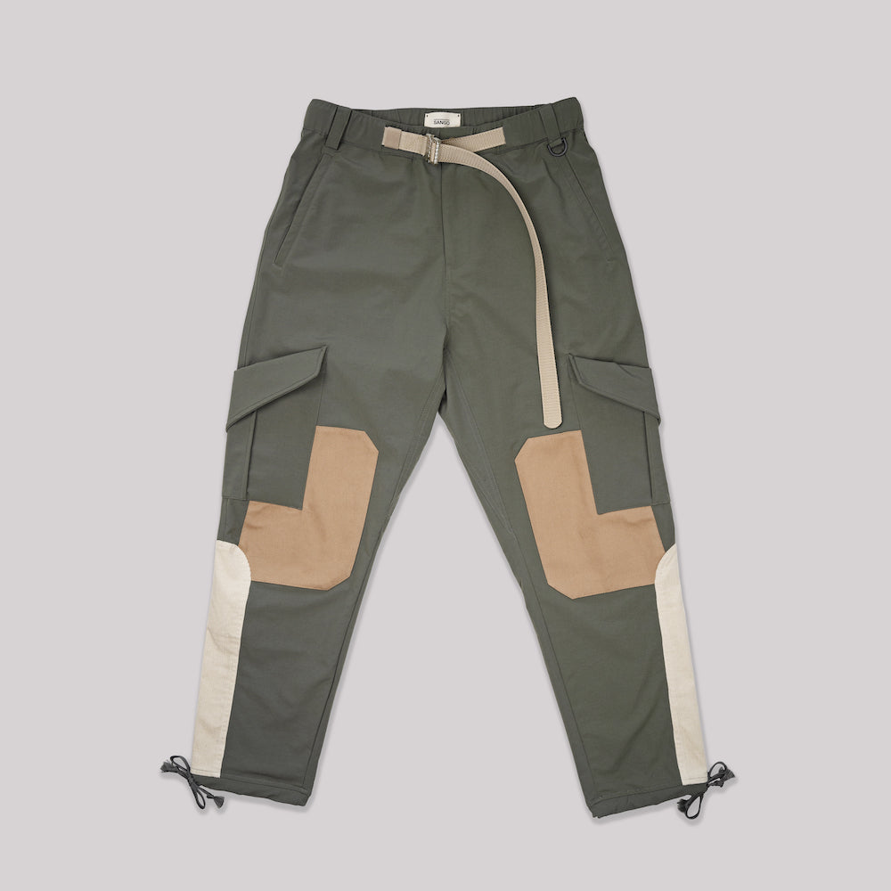 Sango Commuter Nylon Cargo Pants Sage & Ivory