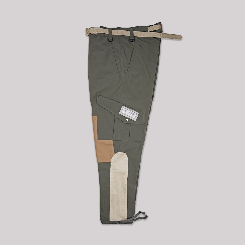 Sango Commuter Nylon Cargo Pants Sage & Ivory