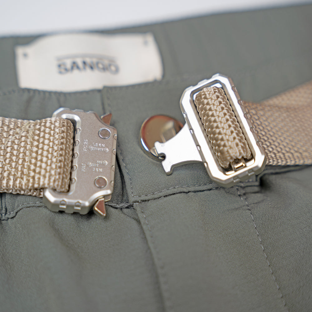 Sango Commuter Nylon Cargo Pants Sage & Ivory