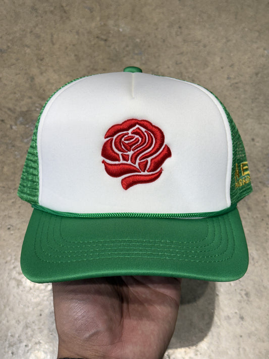 Neo Rose Trucker Hat White/Kelly Green