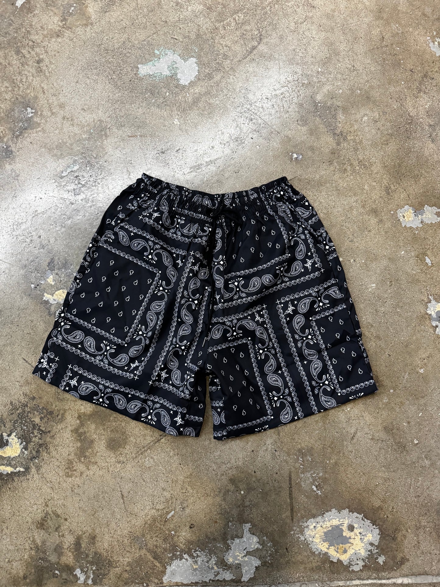 Paisley Swim Shorts black L