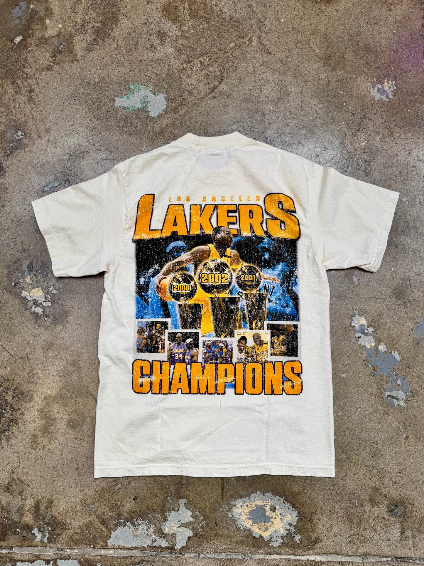 Exclusive LA "3-Peat" Vintage White