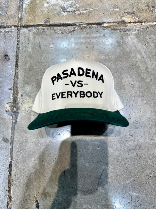 Wolf Collection "Pasadena Vs Everybody" SnapBack Cream/Green