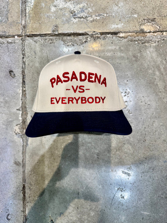 Wolf Collection "Pasadena VS Everybody" Snapback Cream/Navy