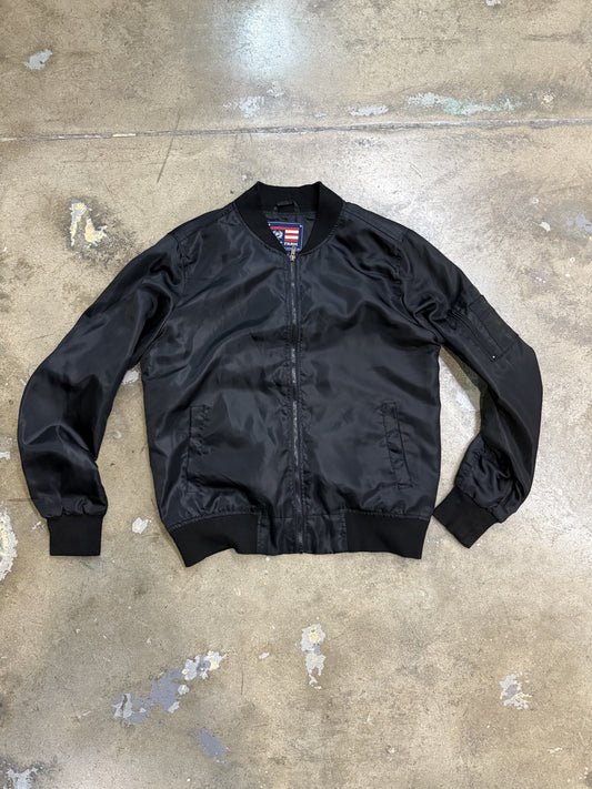 Phat Farm Bomber Jacket Black/Black Large