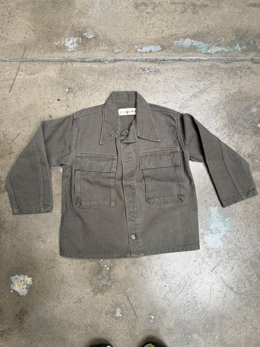 Playground Tactical Button Up Olive Green