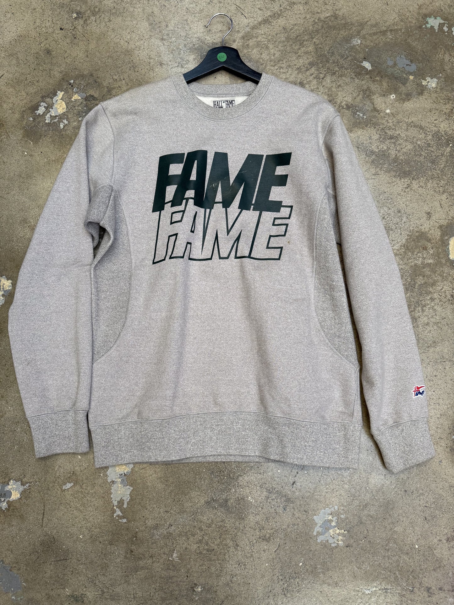 Hall Of Fame Fame Logo Crewneck Grey Medium