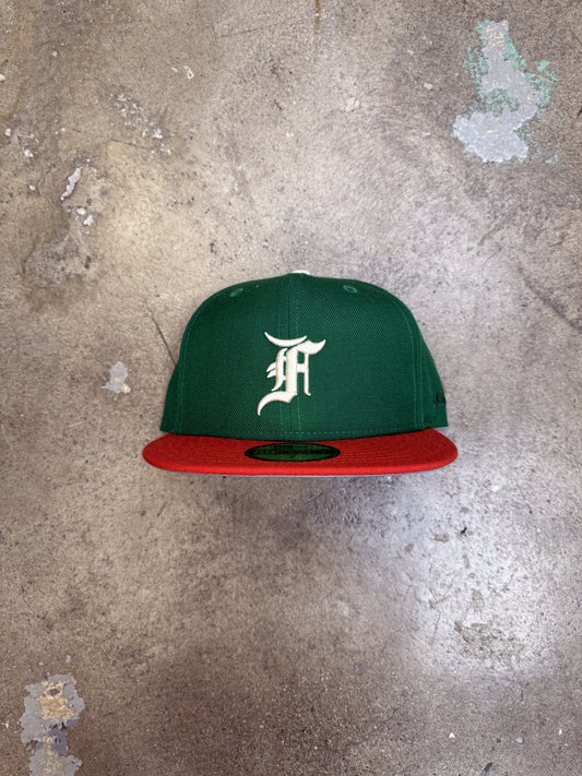 Fear of God Essentials New Era 59Fifty Fitted Green/Orange