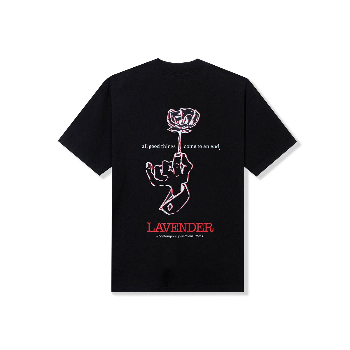 Lavender Lupin T-Shirt Black