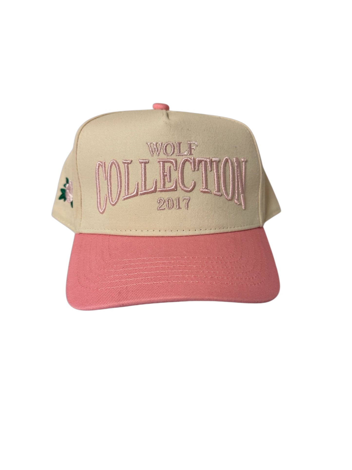 Wolf Collective "Collection" Snapback Cream/Pink