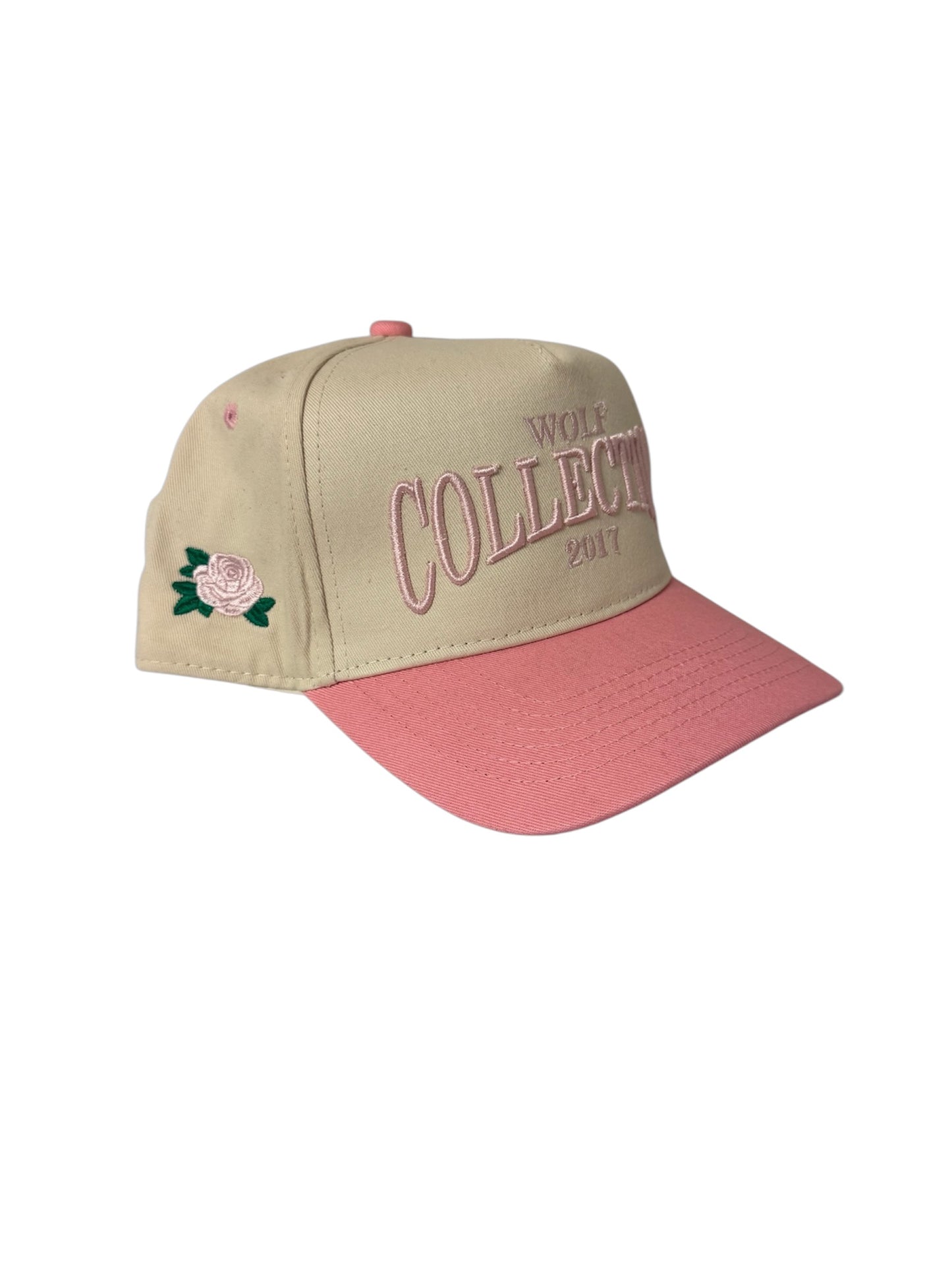 Wolf Collective "Collection" Snapback Cream/Pink