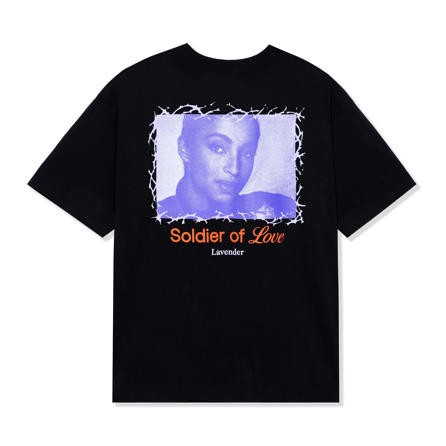 Lavender Soldier of Love T-Shirt Black