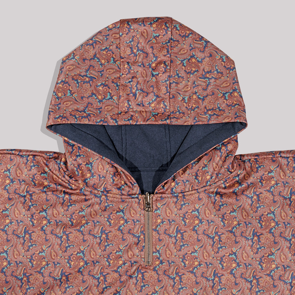 Sango Paisley Reversible Poncho