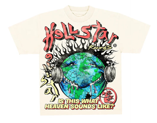 Hellstar Studios Heaven On Earth T-Shirt Cream