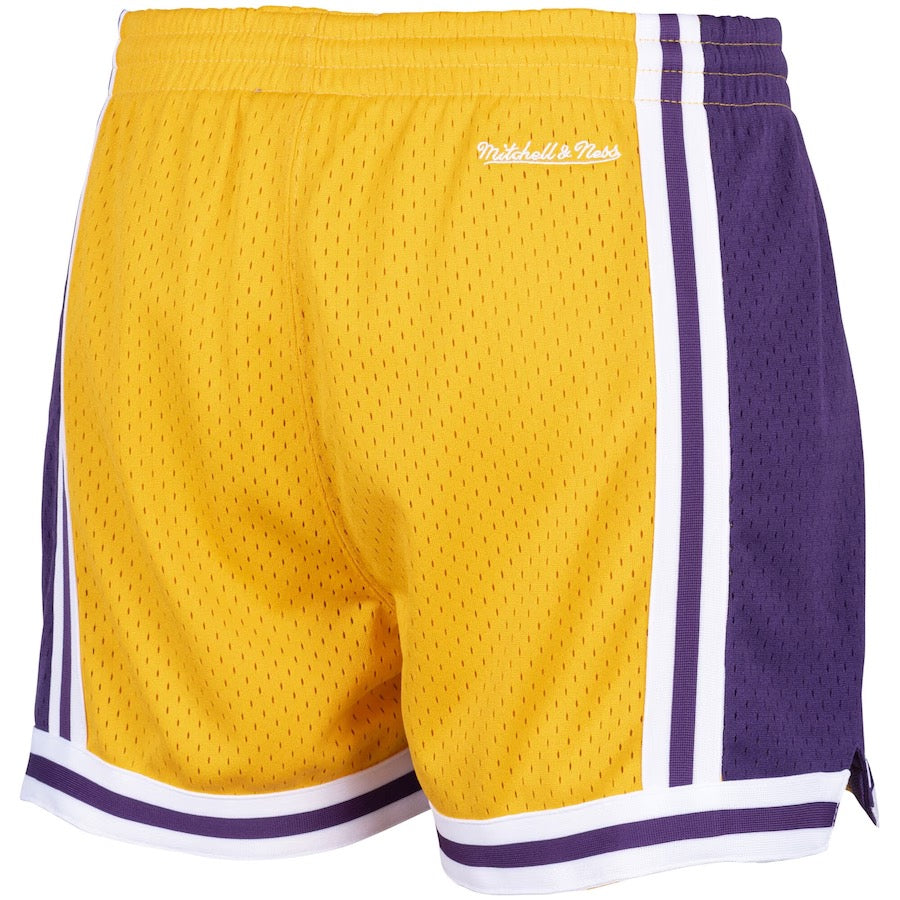 Mitchell & Ness Los Angeles Lakers Women's Jump Shot Shorts Gold