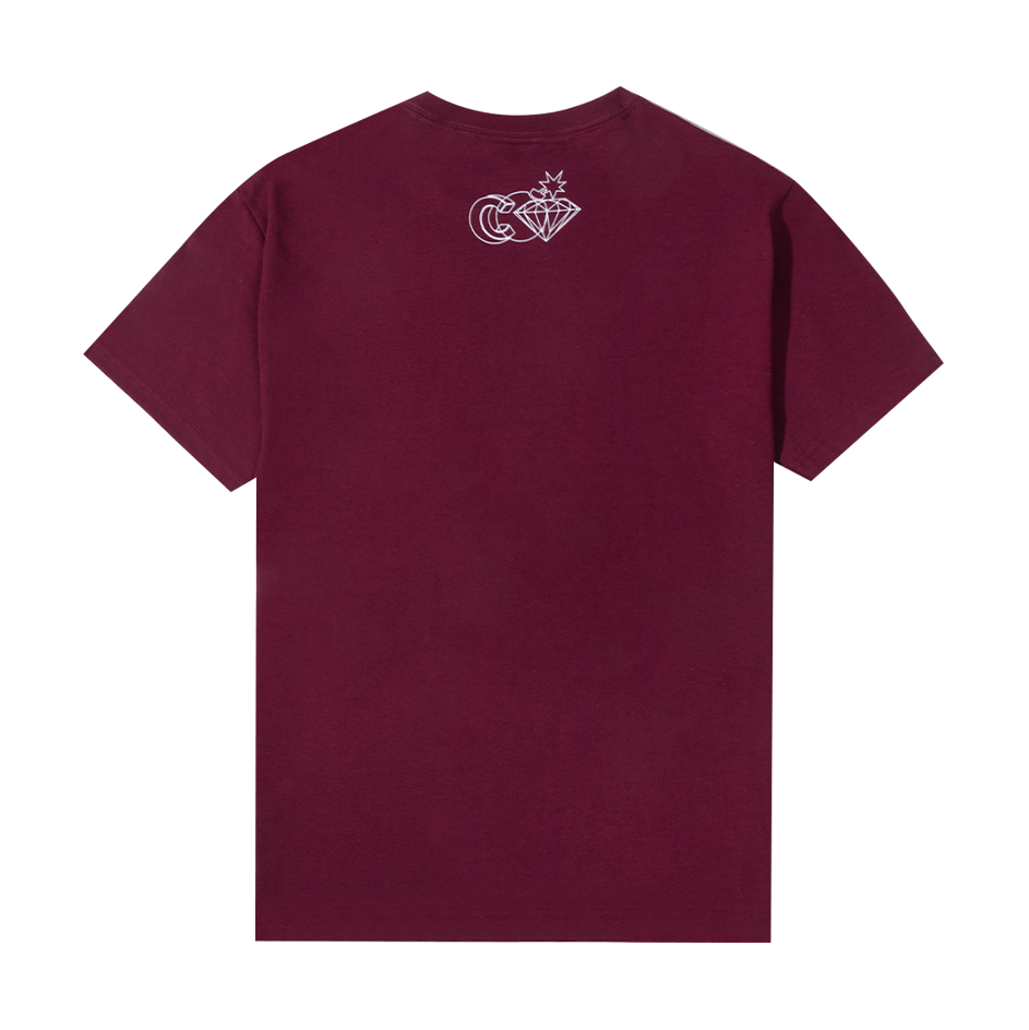 Circulate x The Hundreds The Block T-Shirt Burgundy