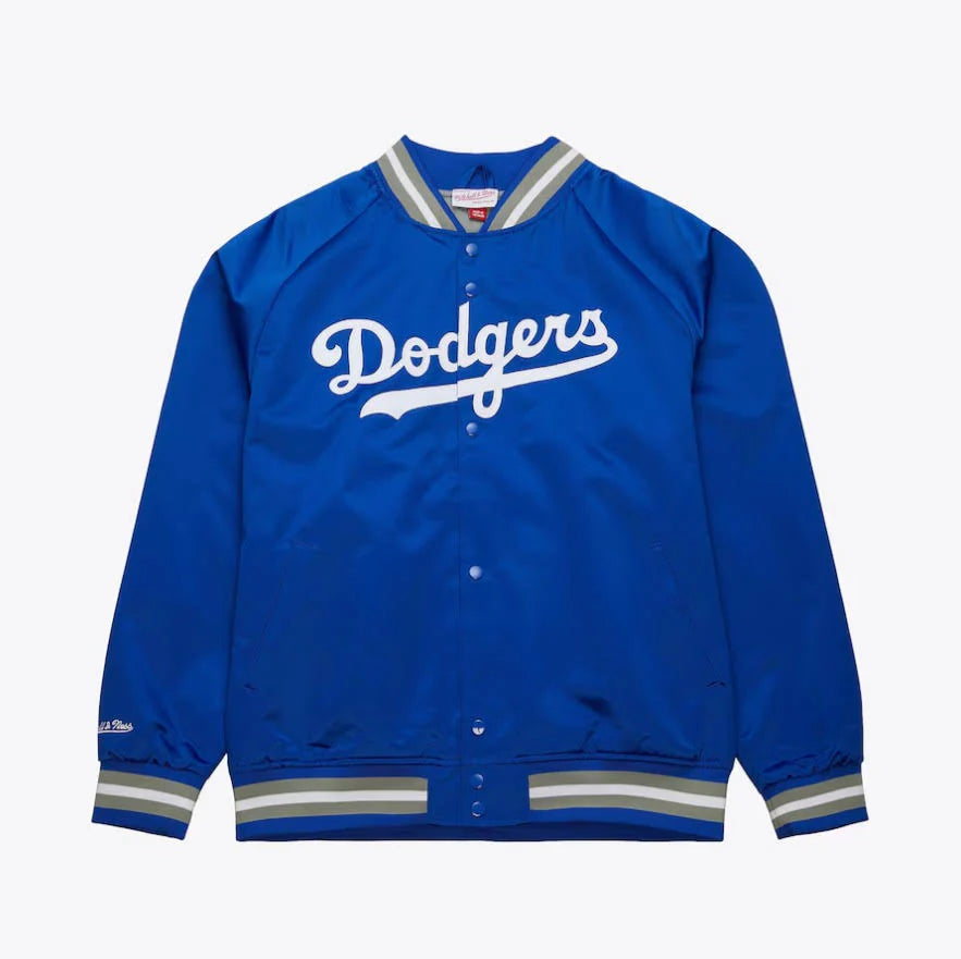 Mitchell & Ness Los Angeles Dodgers lightweight Satin Jacket Royal Blue